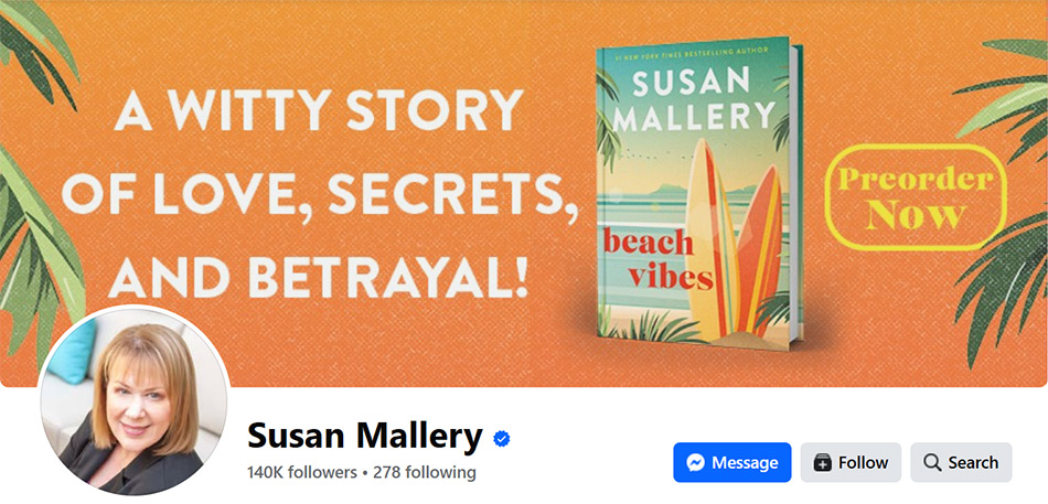 Follow Susan on Facebook